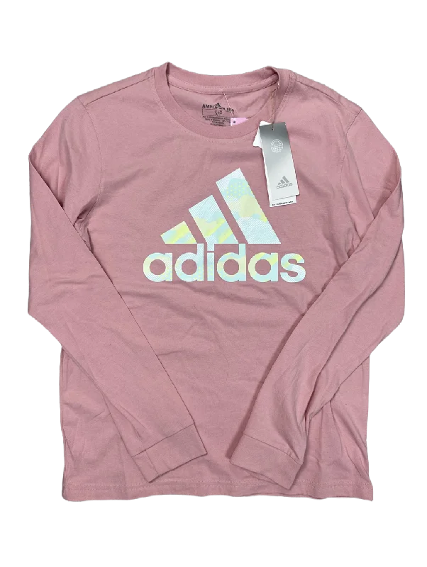 Top Long Sleeve By Adidas  Size: S Monochromatic Office Style