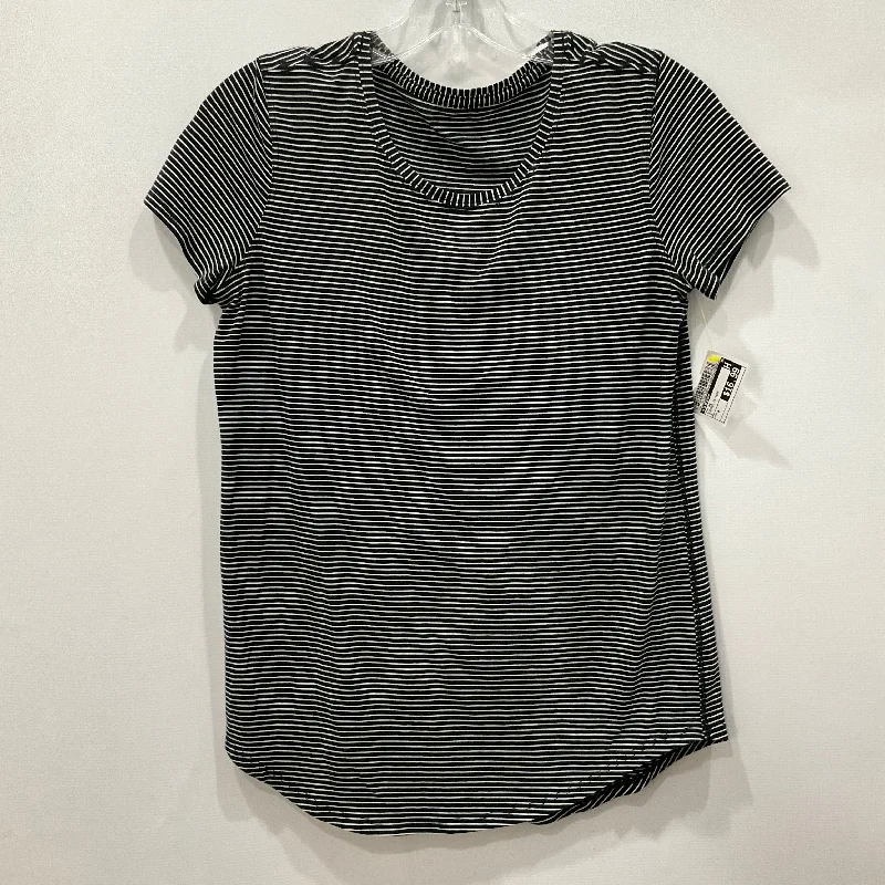 Top Short Sleeve By Lululemon In Striped Pattern, Size: S Edgy Men's Punk