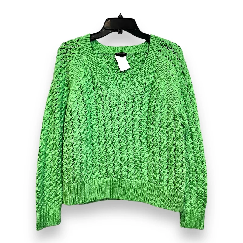 Sweater By Talbots In Green, Size: L Unique Men's Upcycled