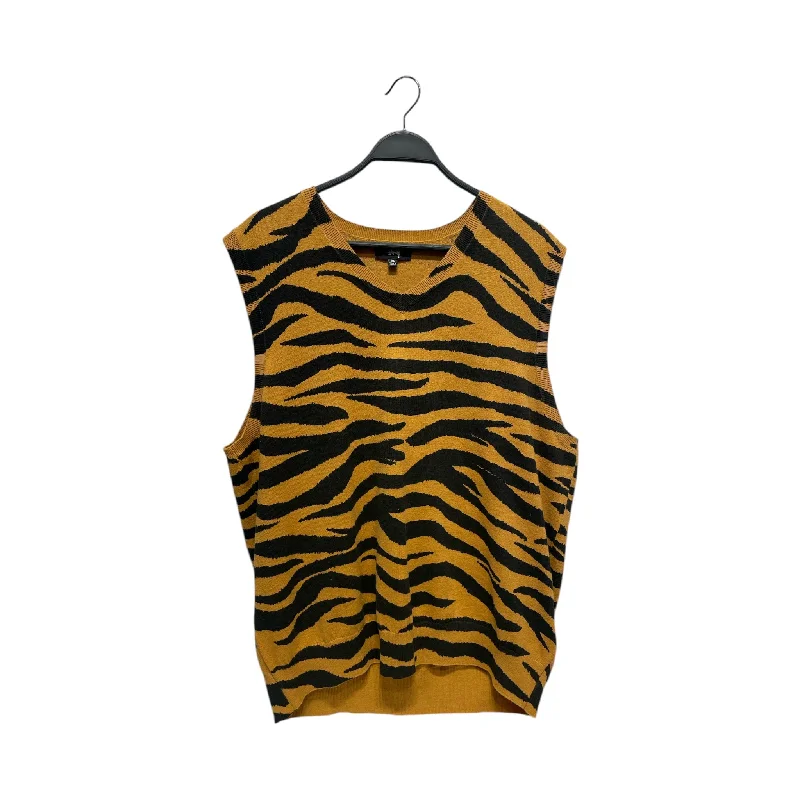 STUSSY/Vest/XL/Stripe/Cotton/MLT/TIGER STRIPE SWEATER VEST Sporty Men's Athleisure 