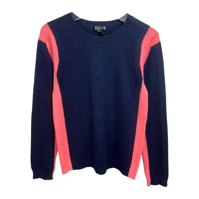 Sweater Cashmere By Aqua In Blue & Pink, Size: M Organic