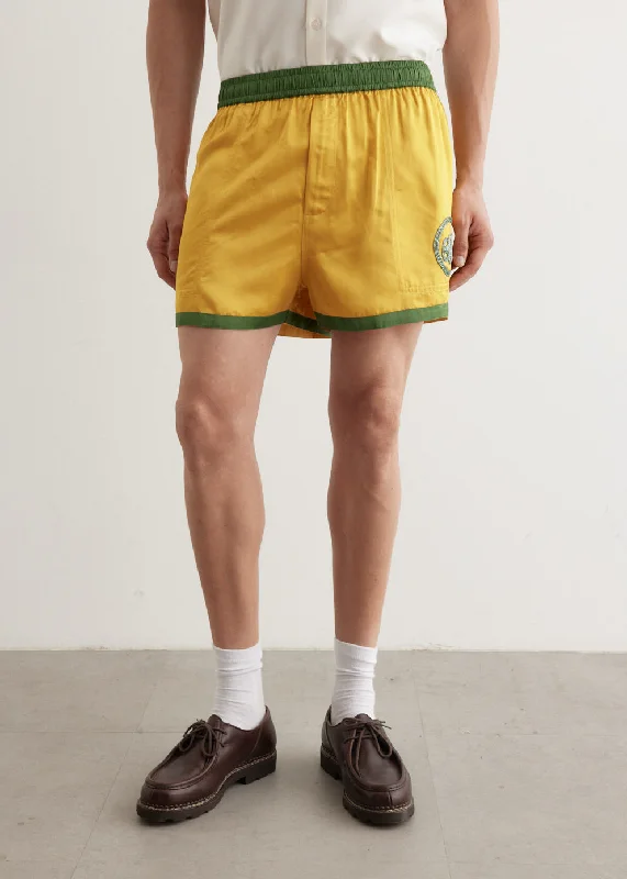 Satin Gym Shorts Monochromatic Office Style