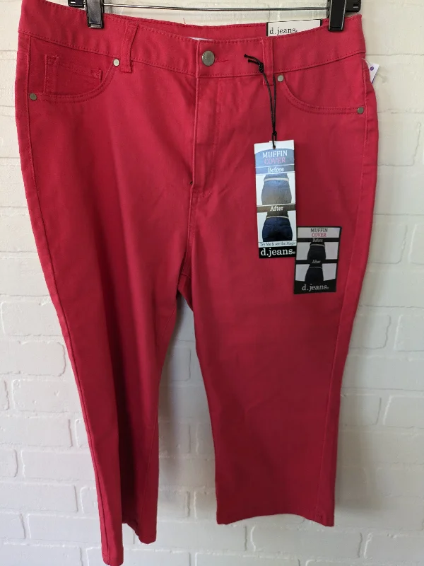 Red Capris D Jeans, Size 14 Edgy Men's Punk