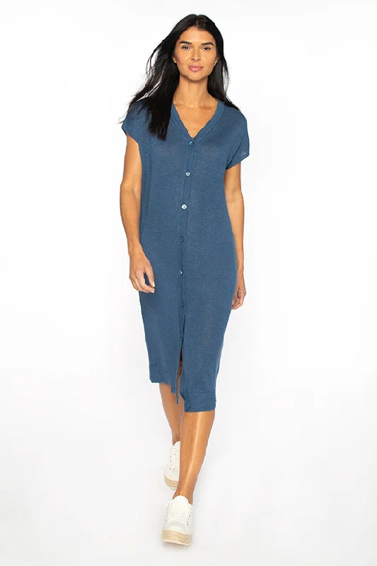 Kinross Cashmere Button Front Dress Business