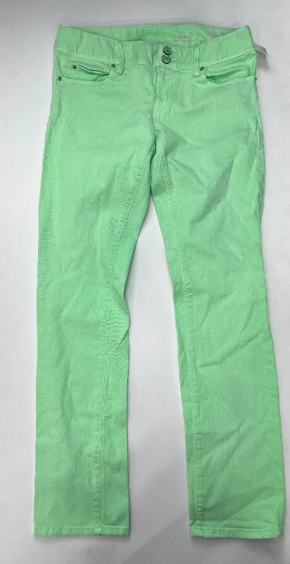 Green Jeans Flared Lilly Pulitzer, Size 6 Beach