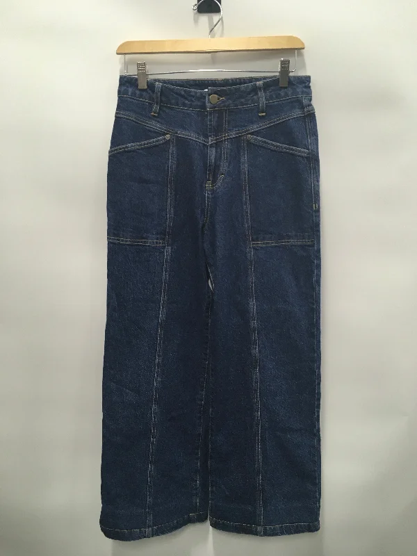 Blue Denim Jeans Flared Habitual, Size 2 Monochromatic Office Style