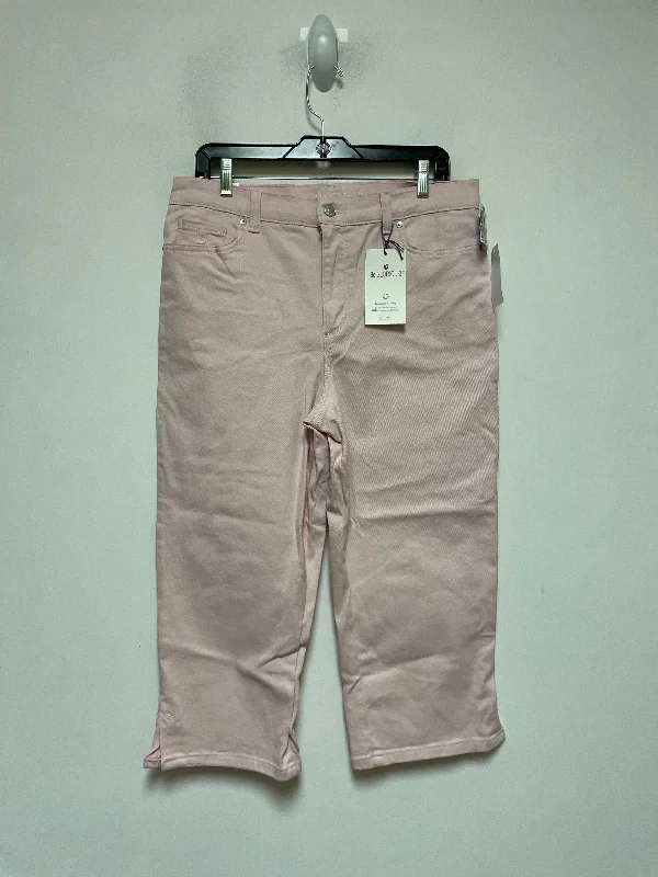 Pink Jeans Cropped Gloria Vanderbilt, Size 12 Sleek Men's Contemporary 