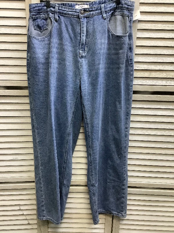 Blue Denim Jeans Straight Clothes Mentor, Size Xl Traditional Men's Country