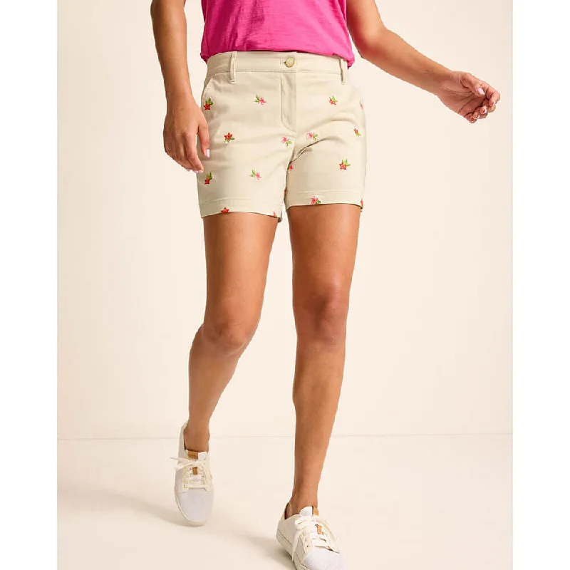 Tommy Bahama Women's 5-Inch Ditsy Tropic Boracay Shorts - Moonbeam Practical Men's Multi