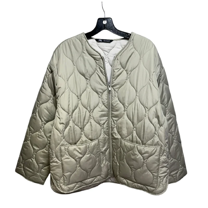 Coat Puffer & Quilted By Zara In Beige, Size: M Confident Men's Power