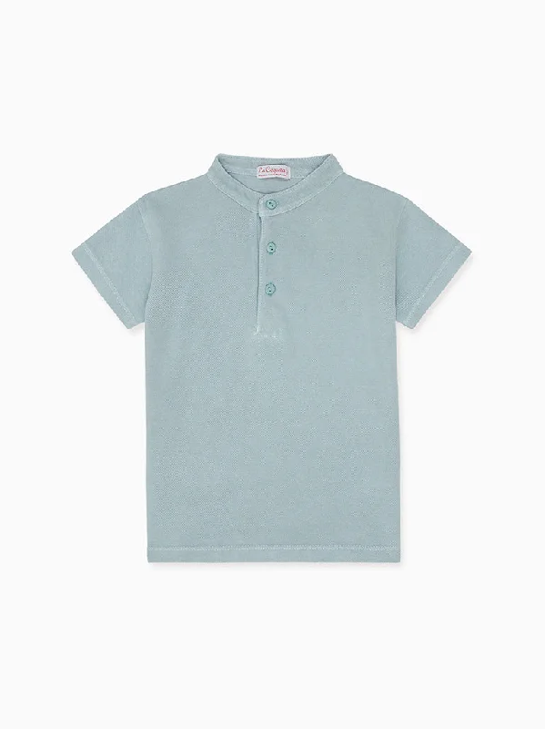 Sage Green Alcon Boy Polo Shirt Cool Men's Skate