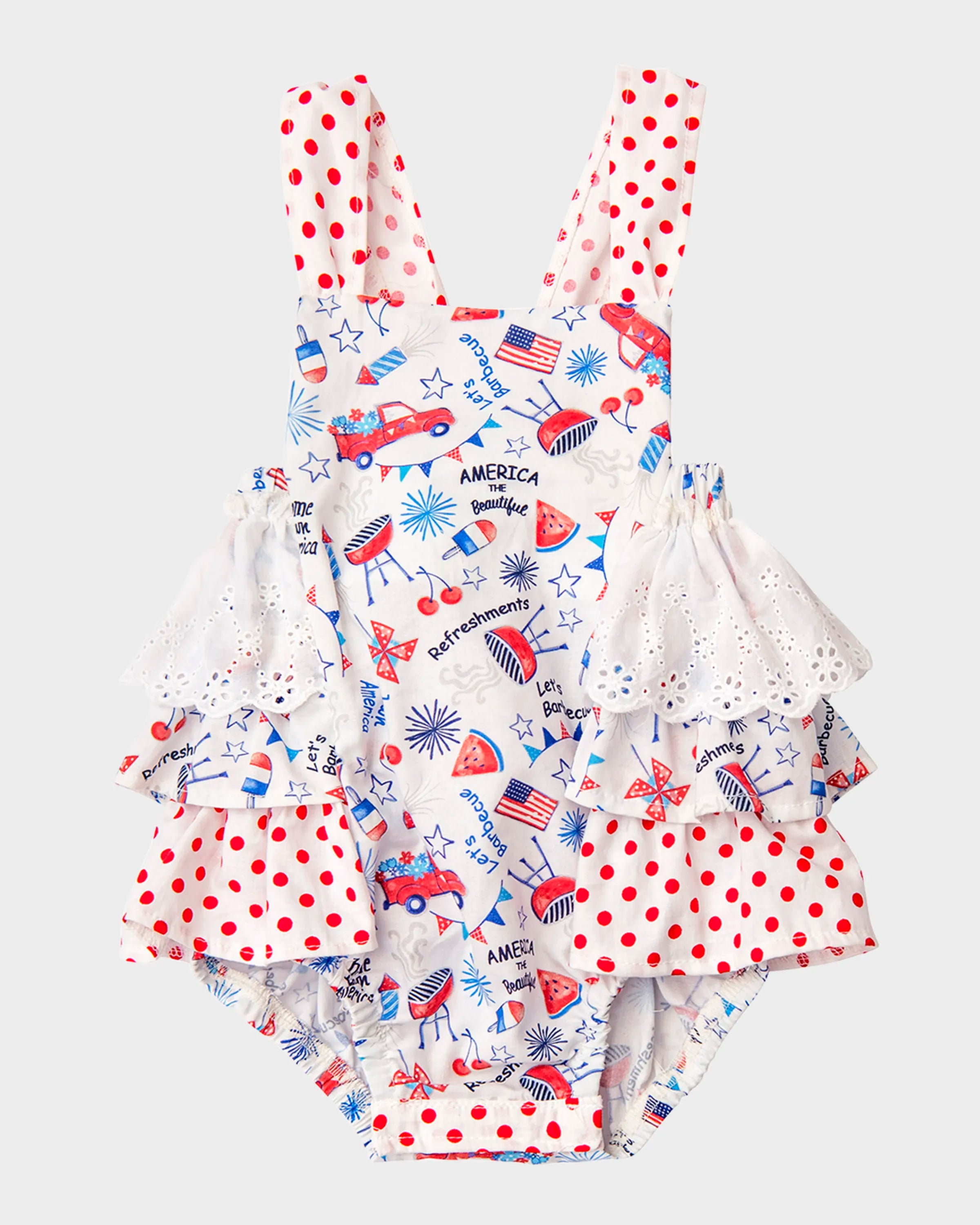 Stars and Stripes Sunsuit Streetwear Style