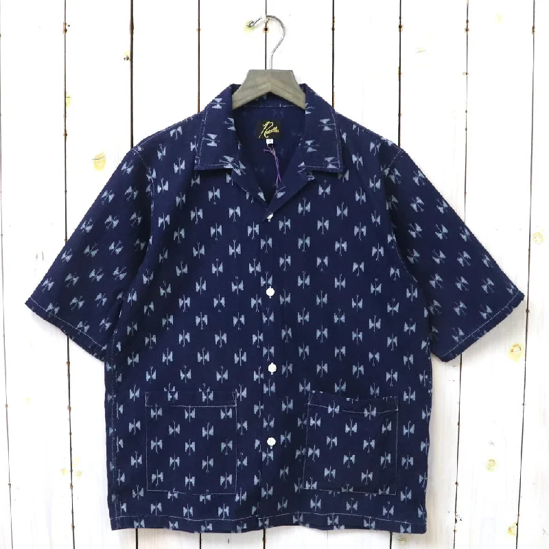 Needles『Cabana Shirt-6oz Printed Indigo Kasuri』 Cool Men's Skate