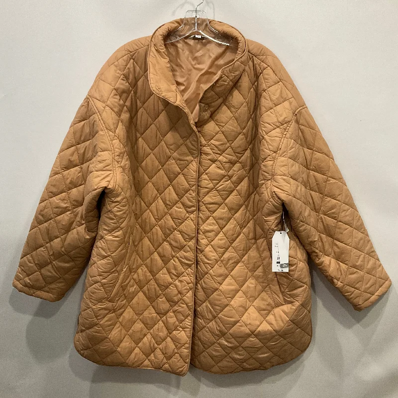 Coat Puffer & Quilted By Time And Tru In Tan, Size: 1x Elegant Men's Cashmere