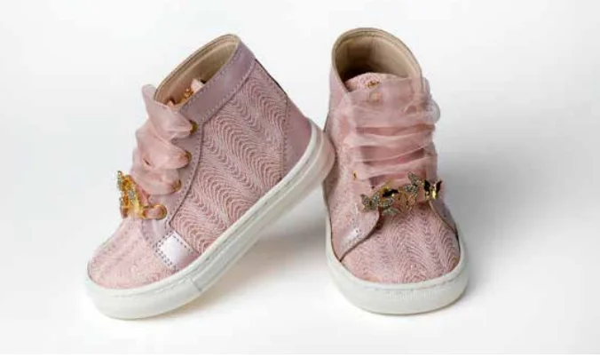 Ever Kid Pink Swirl Sneaker Luxurious Men's High