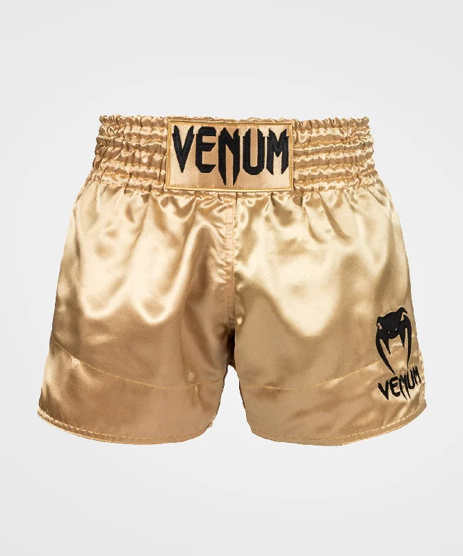 Venum Classic Muay Thai Shorts - Gold/Black Artistic Men's Avant