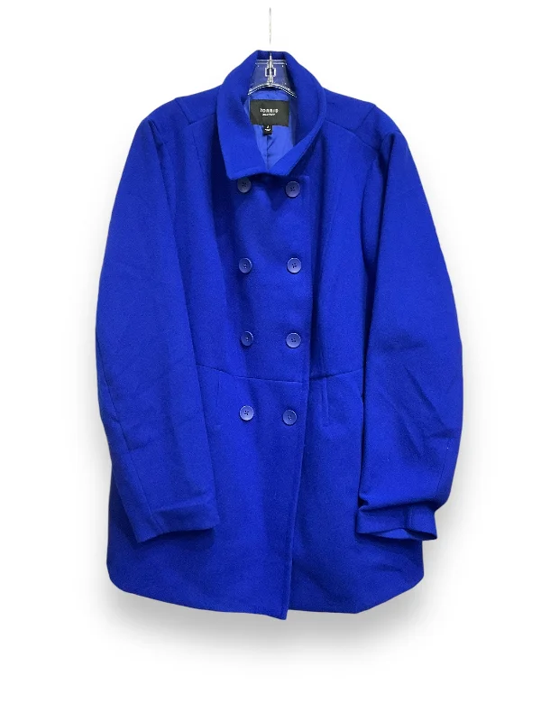 Coat Peacoat By Torrid In Blue, Size: 2x Casual Men's Japanese 