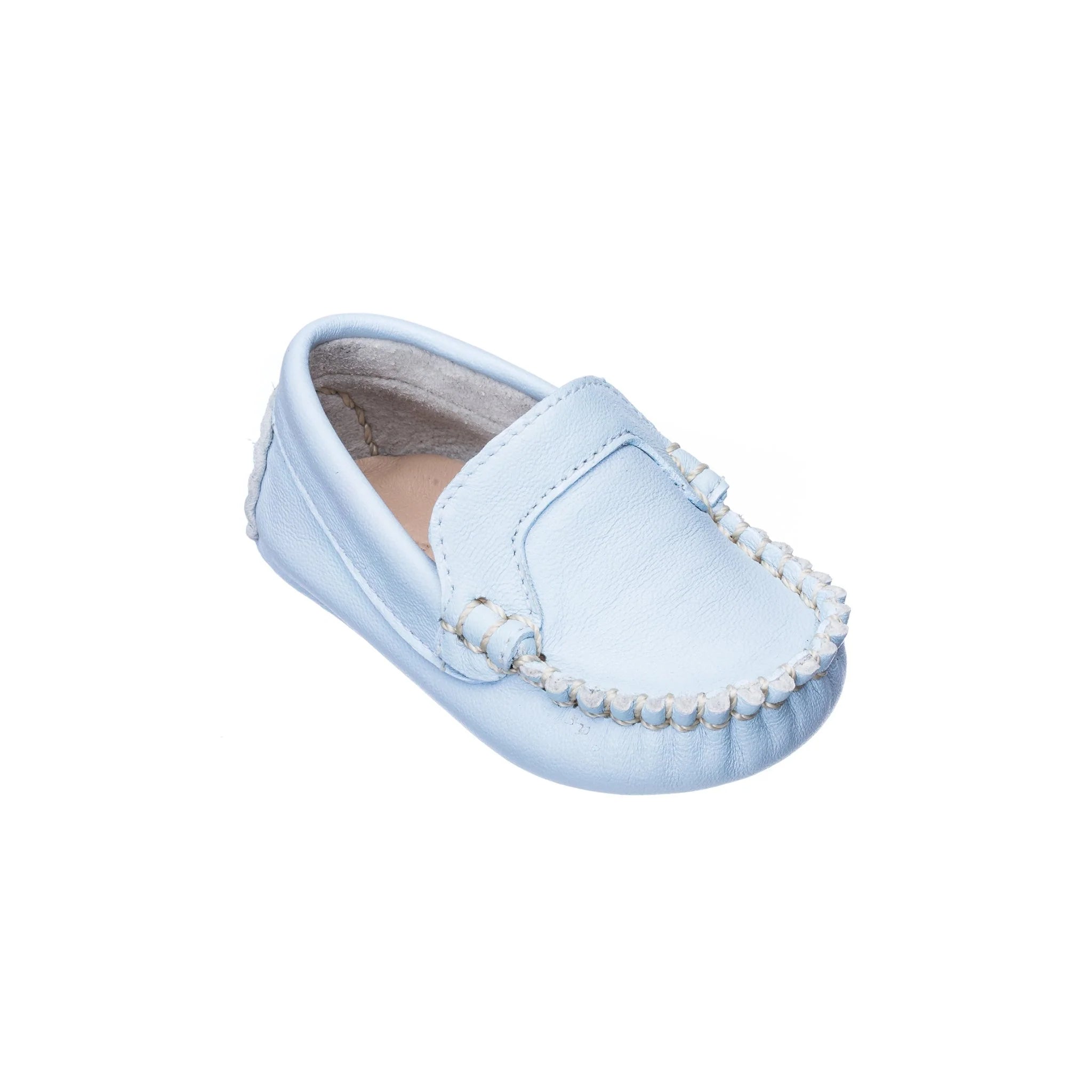 Leather Baby Light Blue Moccasin Earthy Men's Sustainable 