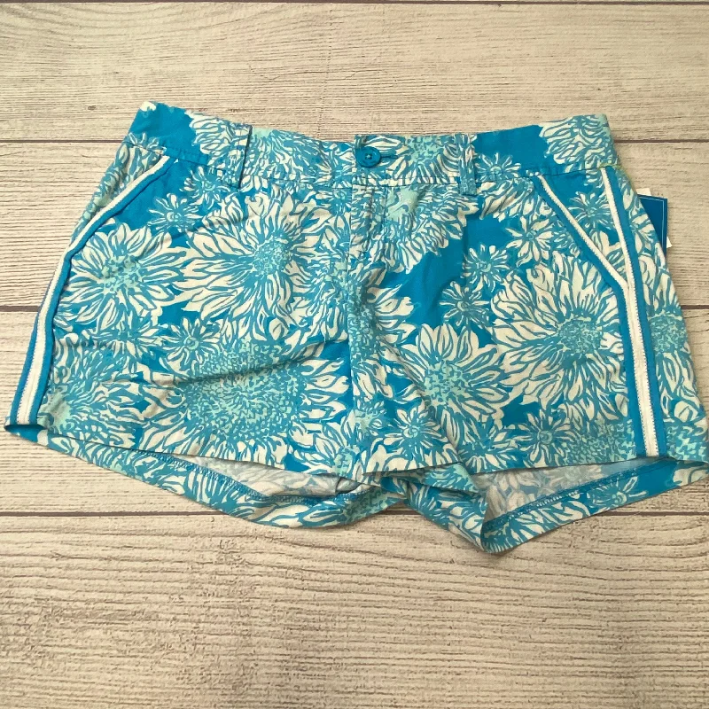 Blue White Shorts Lilly Pulitzer, Size 8 Casual Men's Loose