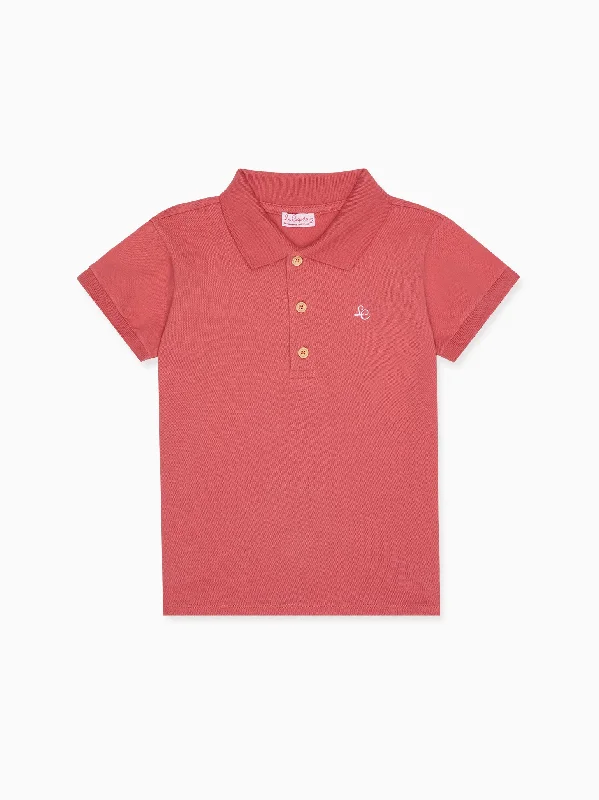 Brick Camilo Boy Polo Shirt Sophisticated Men's French