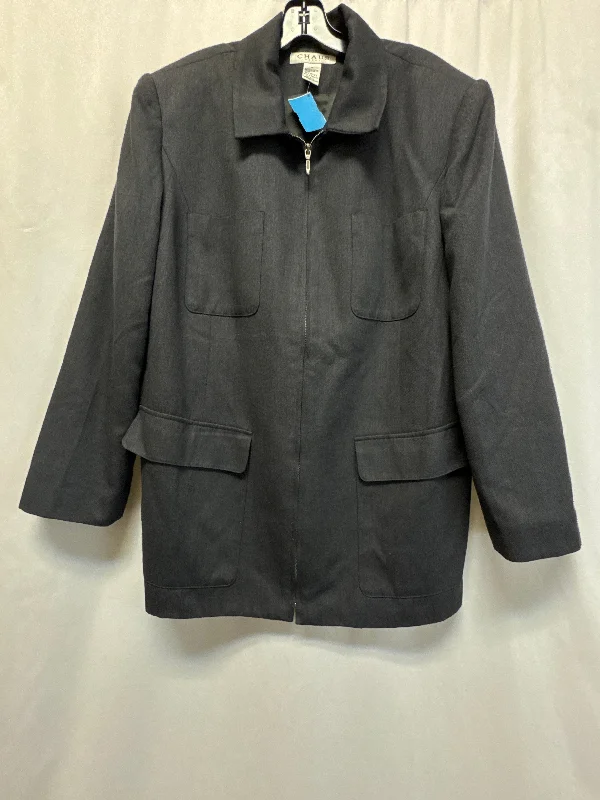 Coat Other By Chaus In Grey, Size: 18 Lumberjack