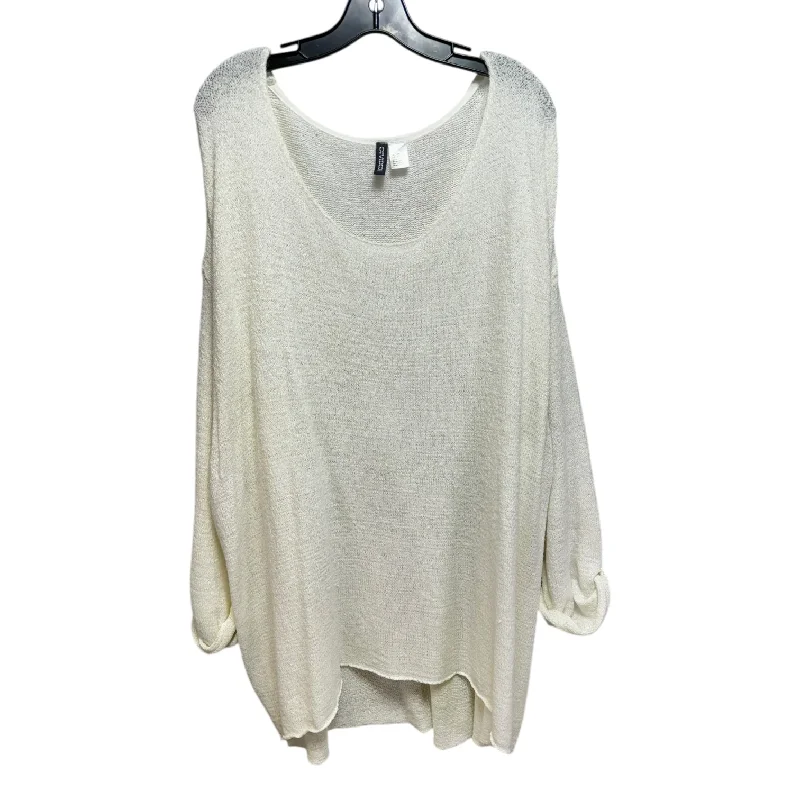 Sweater By Divided In Cream, Size: 3x Tailored