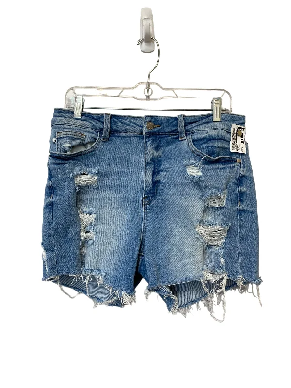 Blue Denim Shorts Judy Blue, Size Xl Unique Men's Patch