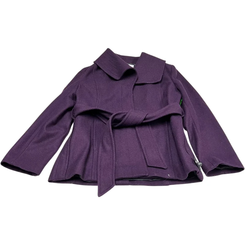 Coat Wool By Calvin Klein In Purple, Size: L Bold Men's Animal