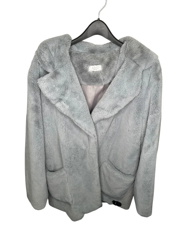 Coat Faux Fur & Sherpa By Sage In Grey, Size: S Luxurious Men's High