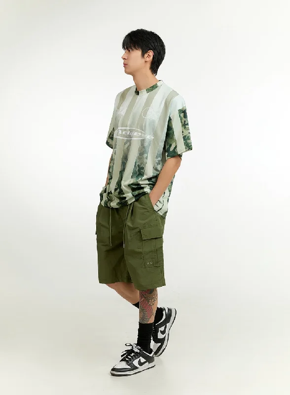 Men's Cargo Cotton Shorts IL412 Street