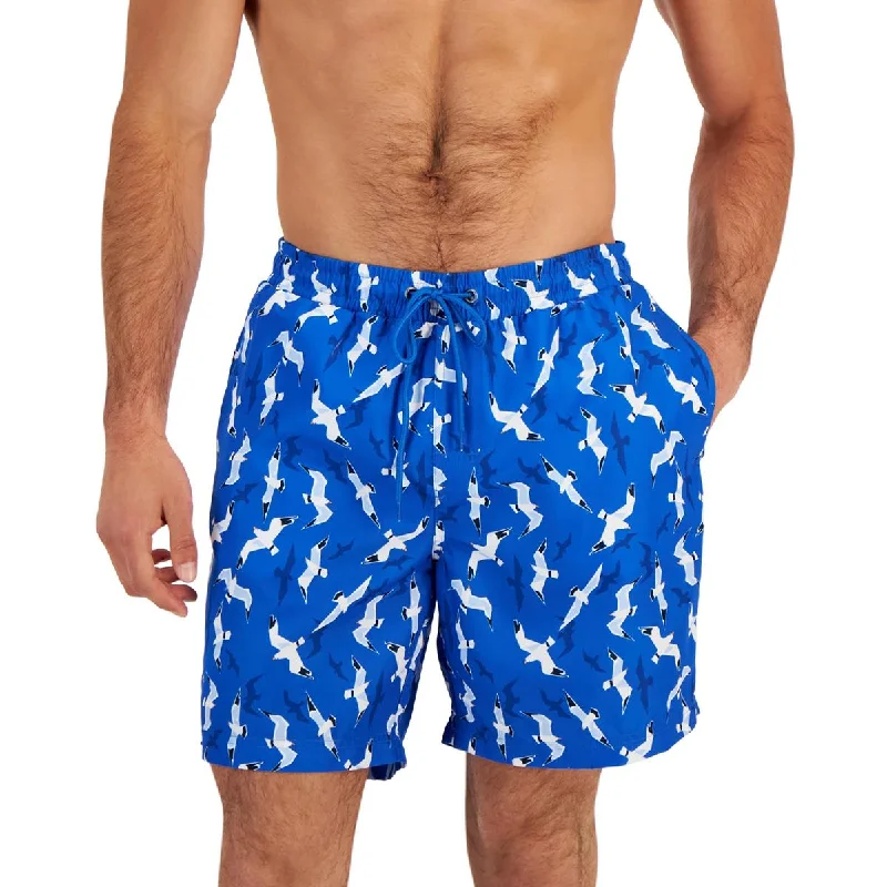 Club Room Mens Animal Print  Swim Trunks Masculine Men's 