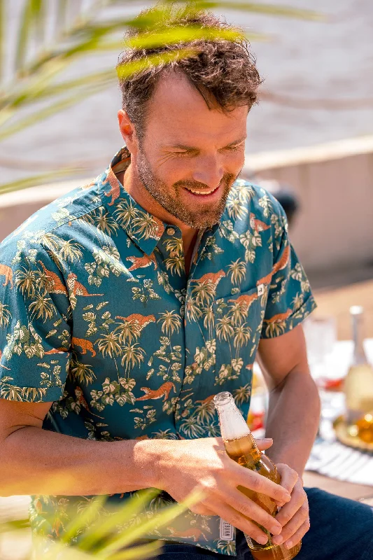 Botanical Tiger Shirt Relaxed Men's Beach