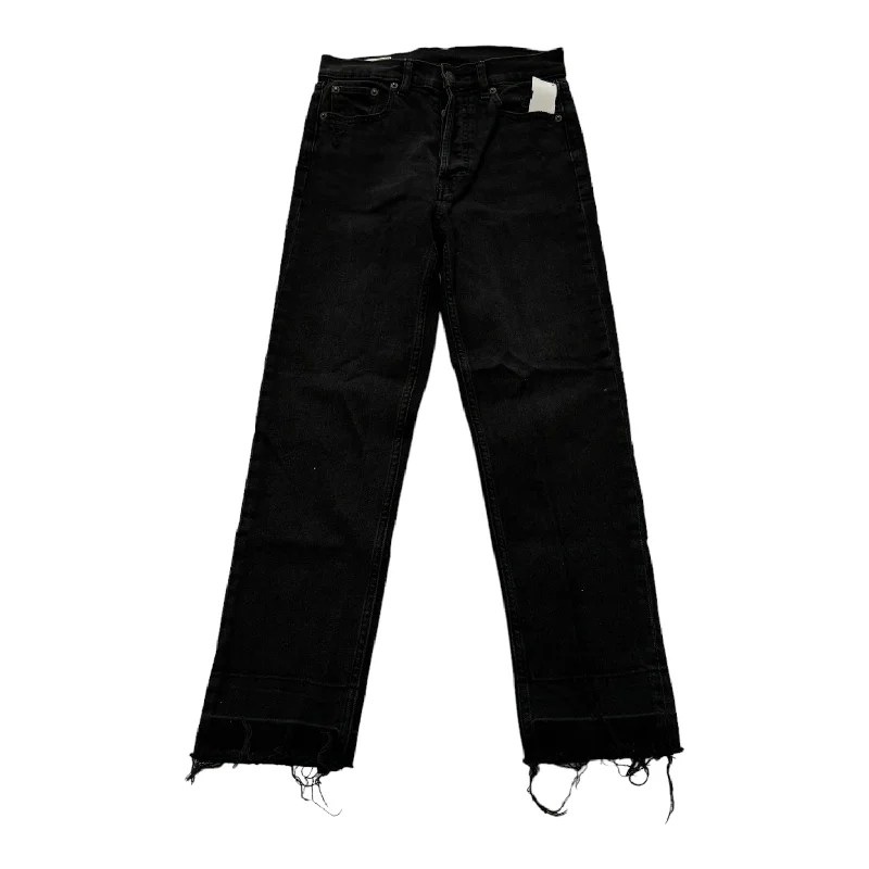 Black Denim Jeans Straight Gap, Size 2 Elegant Men's Formal 