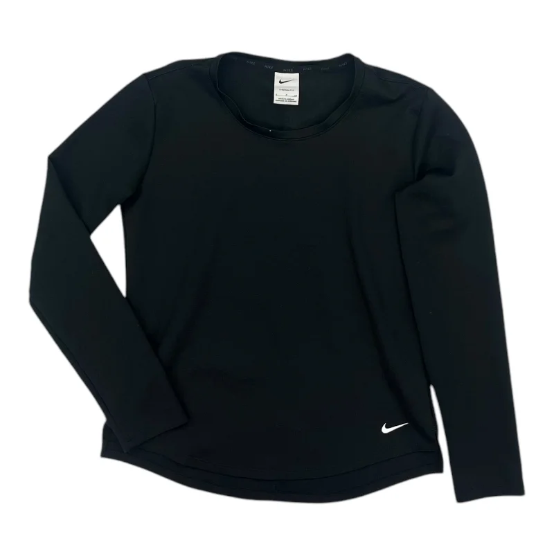 Athletic Top Ls Crewneck By Nike In Black, Size:S Dapper Men's 1920S