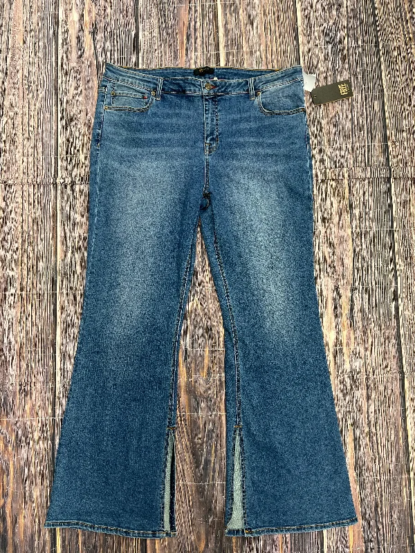 Blue Denim Jeans Boot Cut Frye, Size 20 Hip Men's Retro