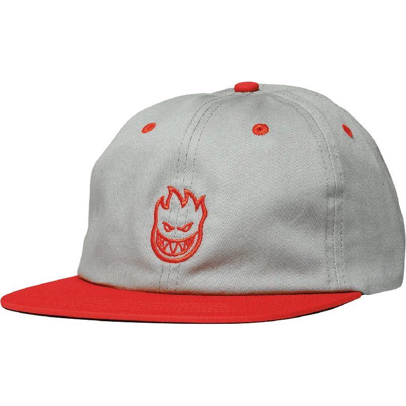 Spitfire Lil Bighead Snapback Hat - Grey/Red Dapper Men's 1920S