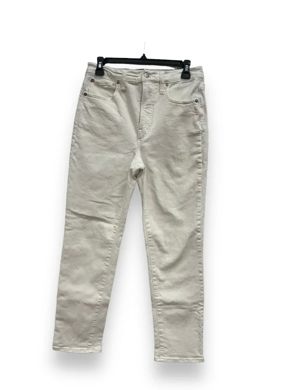 White Jeans Straight Madewell, Size 4 Adventure