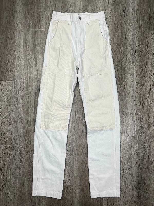 White Denim Jeans Straight Madewell, Size 00 Earthy Men's Hemp