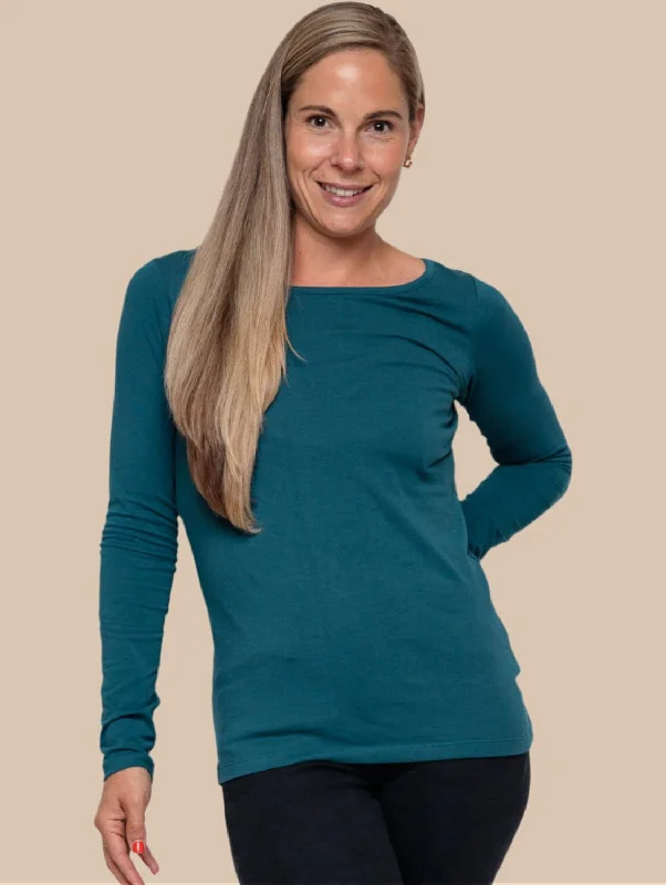 Cotton Long Sleeve | Teal Lumberjack