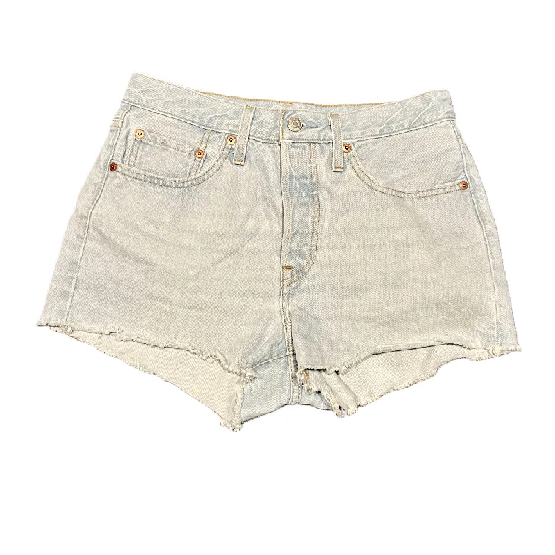 Blue Denim Shorts By Levis, Size: 4 Tailored