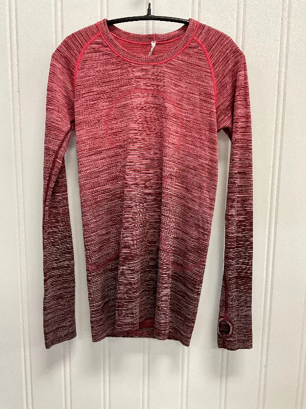 Athletic Top Long Sleeve Crewneck By Lululemon In Pink, Size: M Hip Men's Retro