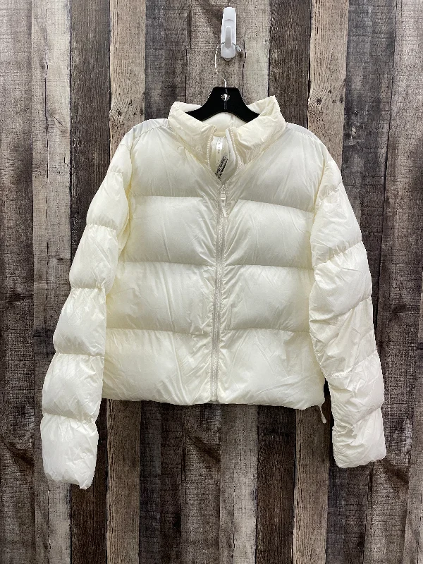 Coat Puffer & Quilted By Fabletics In White, Size: S Relaxed Men's Beach