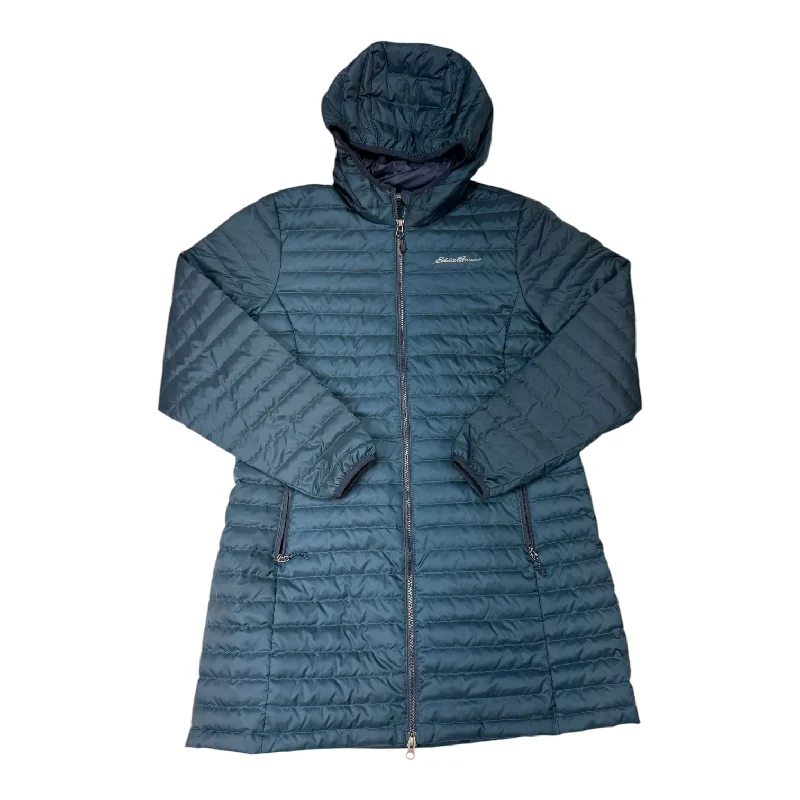 Coat Puffer & Quilted By Eddie Bauer In Teal, Size: L Adventure