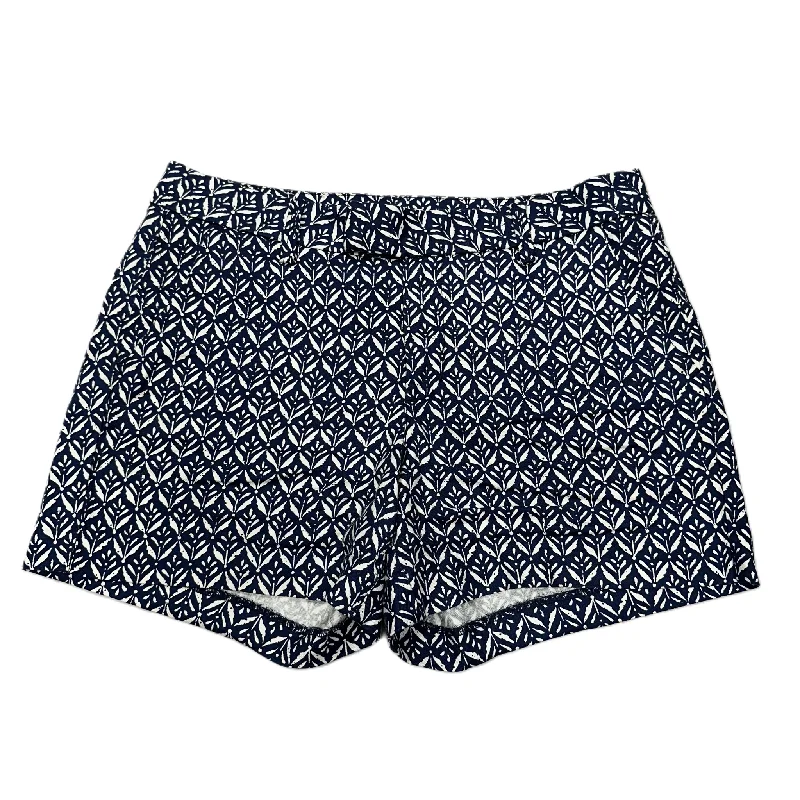 Blue & White Shorts By Level 99, Size: 8 Refined Men's Velvet