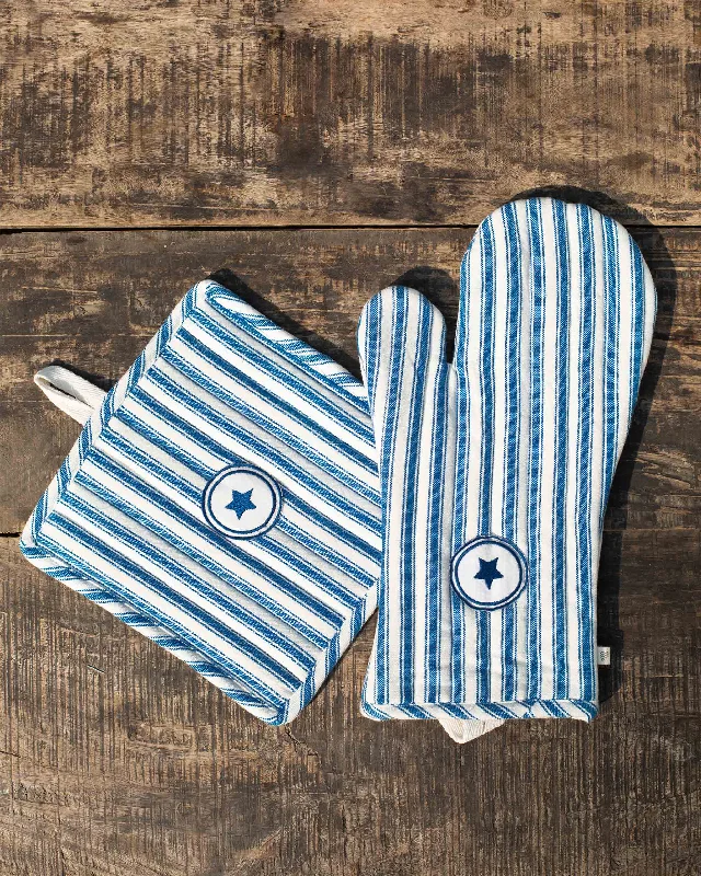 Star Oven Mitt and Pot Holder Minimalist Men's Casual 