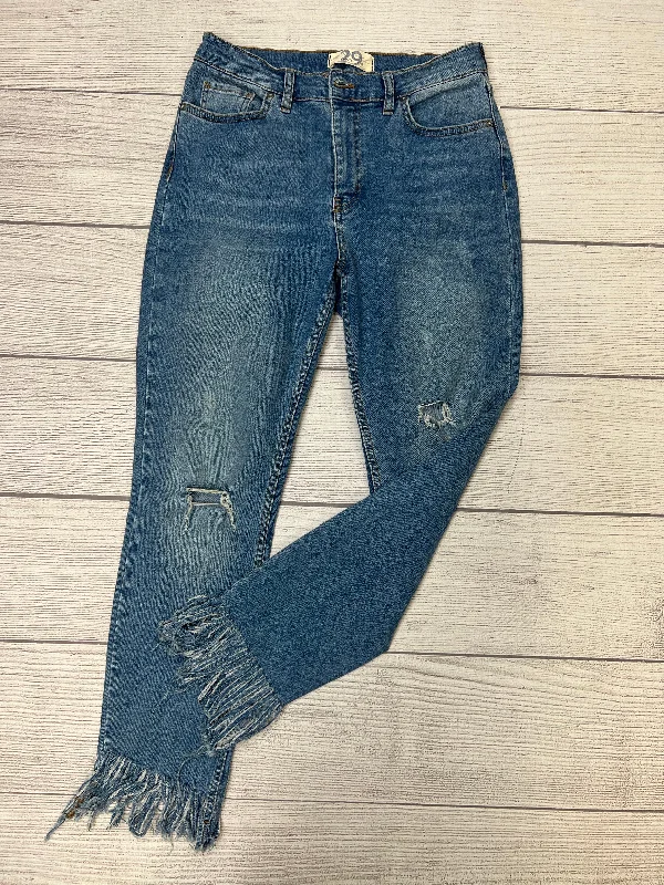 Blue Jeans Cropped Free People, Size 8 Refined Men's Classic 