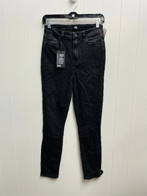 Black Denim Jeans Skinny Paige, Size 6 Bold Men's Animal