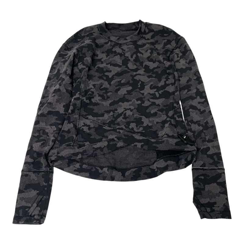 Athletic Top Long Sleeve Crewneck By Lululemon In Camouflage Print, Size: S Minimalist Men's Casual 